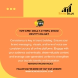 How can I build a strong brand identity online?
