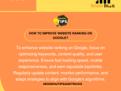 How to improve website ranking on Google?